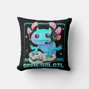 Coussin Cute Axolotl Lover Gamesalotl Jeu Axolotl Enfants