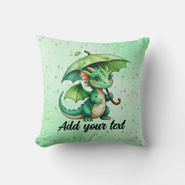 Coussin Cute Baby Dragon Fantasy Pillow (Recto)