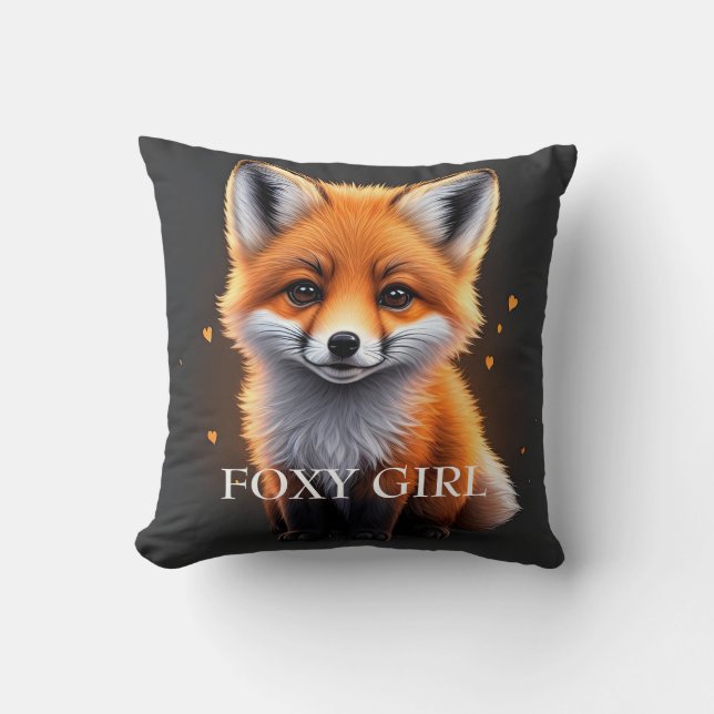 Coussin Cute Baby Fox (Recto)