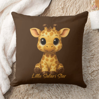 Coussin Cute Baby Giraffe Throw Pillow