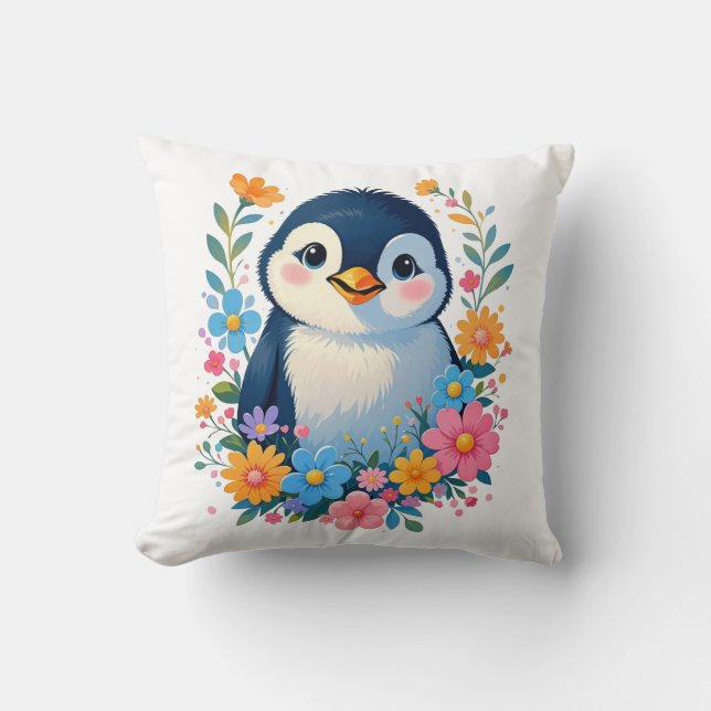 Coussin cute baby penguin (Recto)