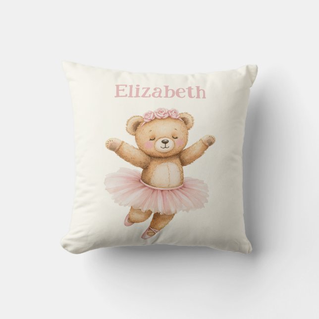 Coussin Cute ballerina bear (Recto)