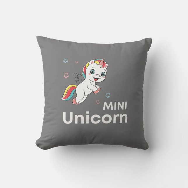 Coussin Cute bébé licorne Moderne (Recto)