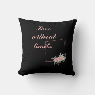 Coussin Cute Black Flower