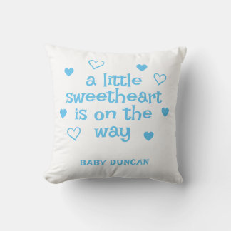 Coussin Cute Blue Baby Boy Shower