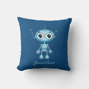 Coussin Cute Blue Robot Baby Boy Nursery Salle pour enfant