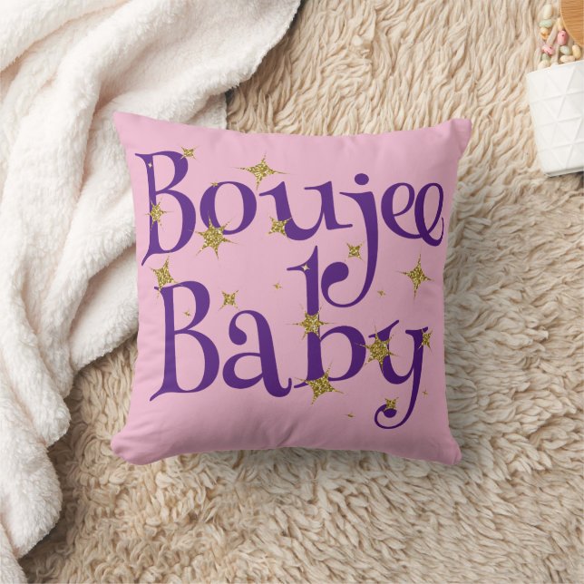 Coussin Cute Boujee Baby Purple & Pink (Couverture)