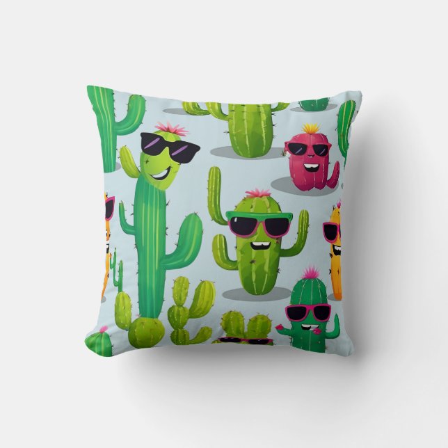 Coussin Cute Cactus (Recto)
