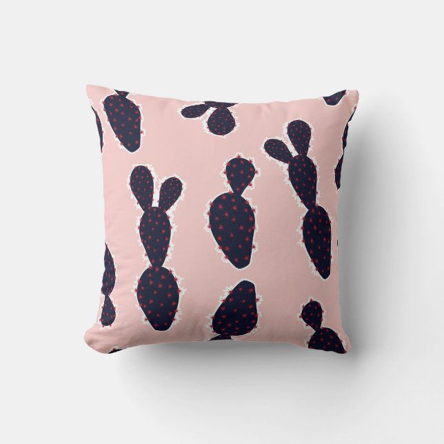 Coussin Cute cactus seamless pattern sweet mood and tone,  (Recto)