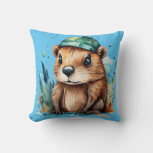 Coussin Cute castor Jeu d'oreiller