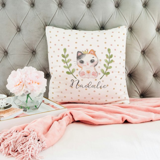 Coussin Cute Cat Soft Genre Neutre Dotal Enfant Nourriture (Créateur téléchargé)