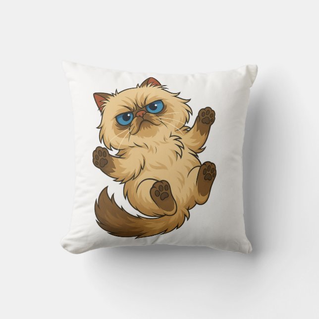 Coussin Cute Cat Throw Pillow (Recto)