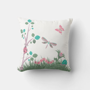 Coussin Cute Chalkboard Boisseaux Boiseries Blancs CUSHION