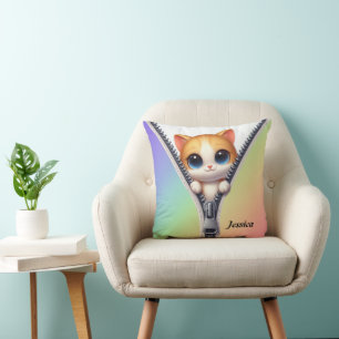 Coussin Cute Chat Coloré Enfants