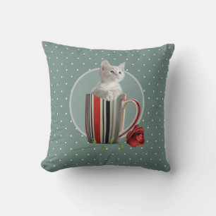 Coussin Cute Chat Kitten Animaux de compagnie Amateurs Cad