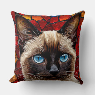 Coussin Cute chat siamois
