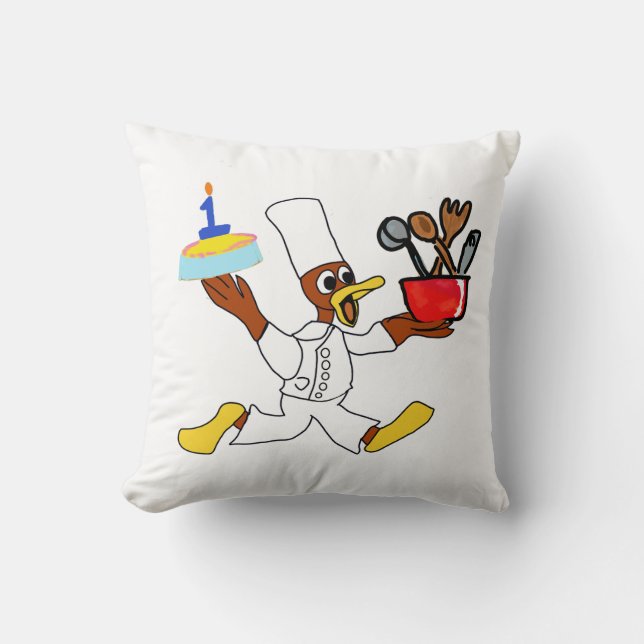 Coussin Cute Chef Ducky Kazoo (Recto)