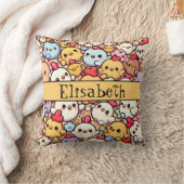 Coussin Cute Chibi Motif De Poulet Conception Personnalisé 