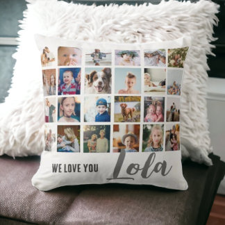 Coussin Cute chic we love you lola photo Jeter l'oreiller