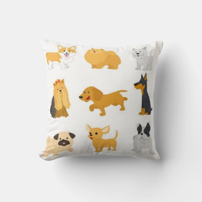 Coussin Cute Chien se reproduit (Recto)