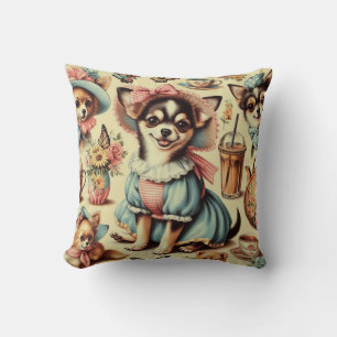 Coussin Cute Chihuahua Peinture Chiot