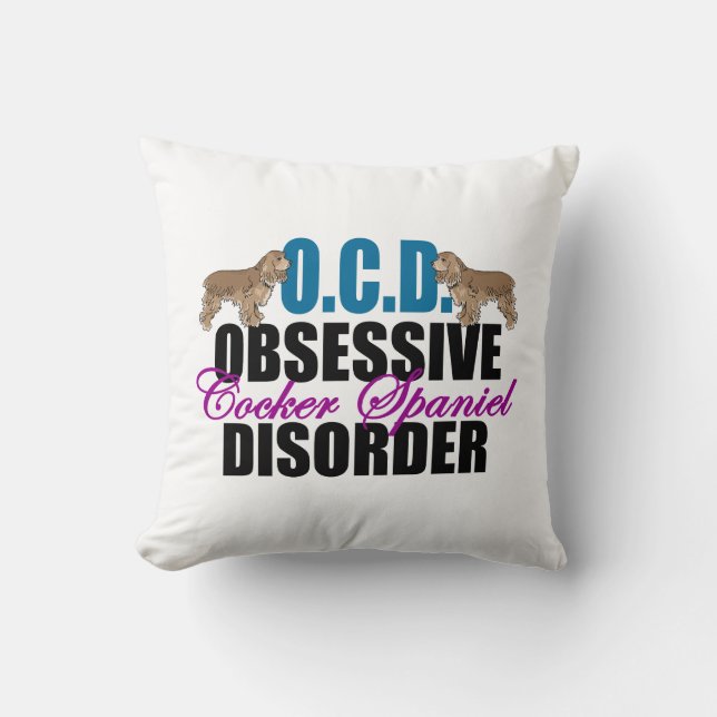 Coussin Cute Cocker Spaniel (Recto)