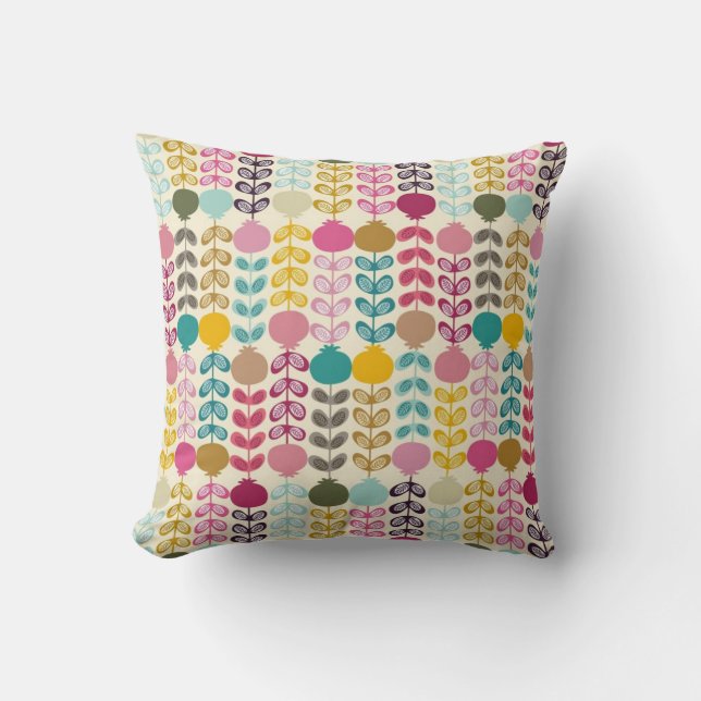 Coussin Cute Colorful Abstrait Tulips Motif (Recto)