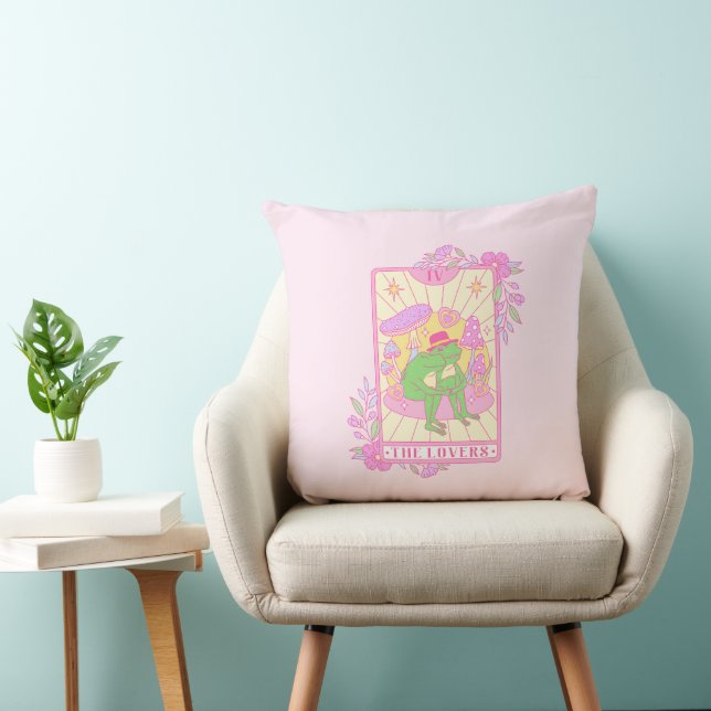 Coussin Cute Couple Frog - Les Amoureux (Chaise)