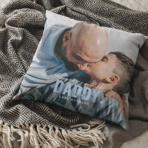 Coussin Cute Custom Photo Keepsaké DADDY Cadeau