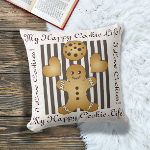 Coussin Cute Cute Gingerbread Homme Cookie