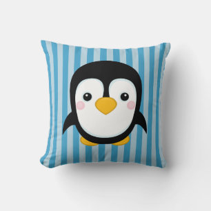 Coussin Cute dessin de dessin en pingouin Design Motif Ble