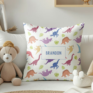 Coussin Cute Dinosaur Motif Enfant Salle Personnalisée Enf