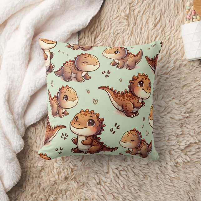 Coussin Cute Dinosaures Nursery (Couverture)