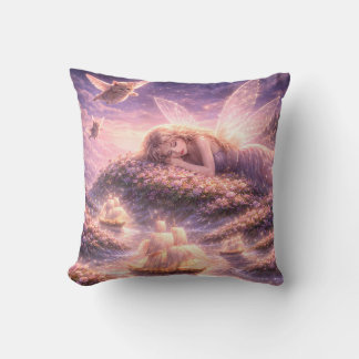 Coussin Cute Fairy Dream Kitten Fantasy Pillow