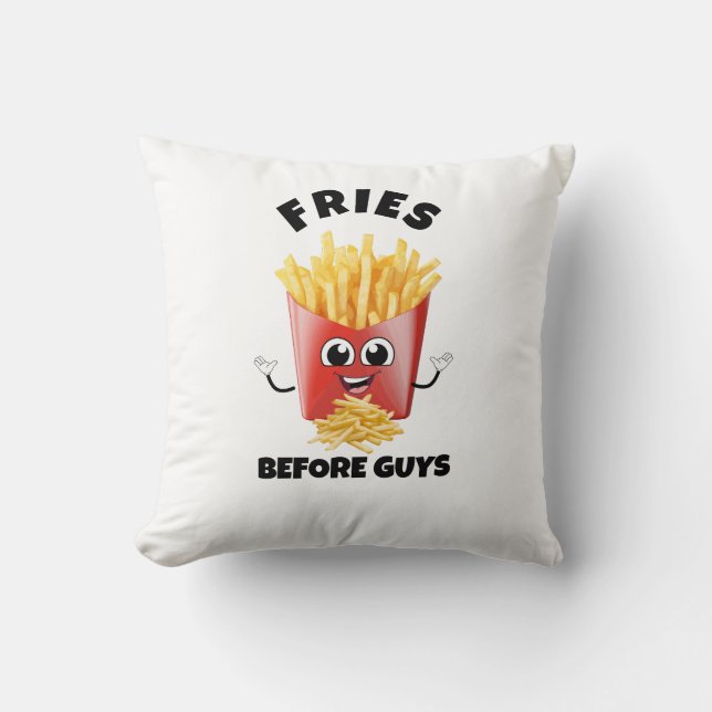 Coussin Cute Fries Sweat - shirt à capuche de dessin & Tee (Recto)