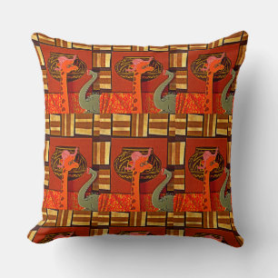 Coussin Cute Funny African Giraffe Imprimer design Extraor