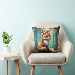 Coussin Cute Fuzzy Fox Animal Pour Nourriture