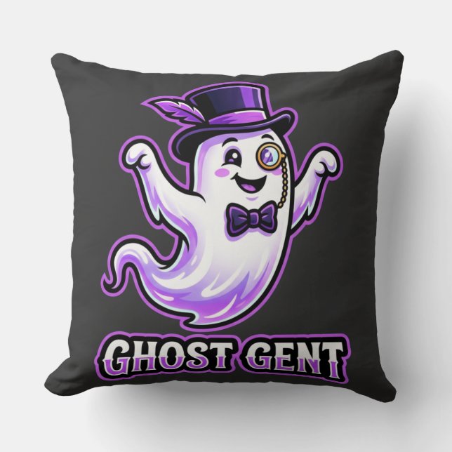 Coussin Cute Ghost Gent Halloween (Recto)