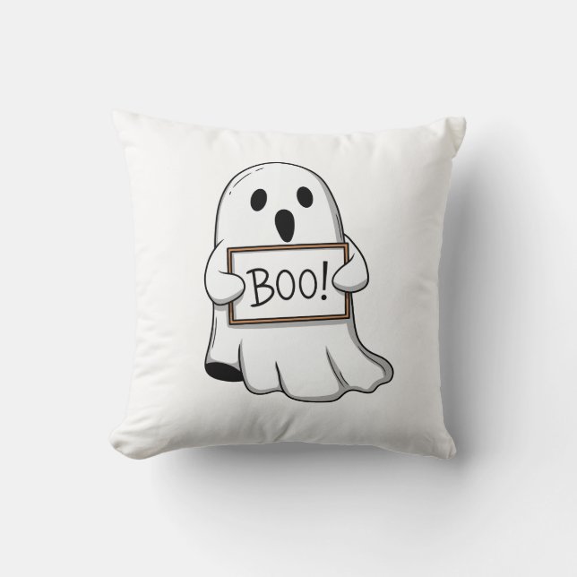 Coussin Cute Ghostly BOO Fun (Recto)