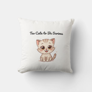 Coussin Cute Gift for Cat Lovers & Kids