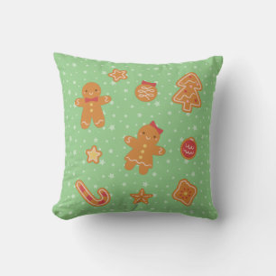 Coussin Cute Gingerbread Homme et femme Cookies