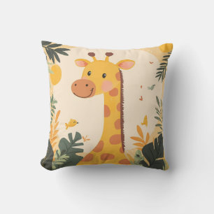 Coussin Cute Giraffe Jungle Exotique Safari Animal Salle E