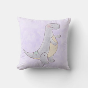 Coussin Cute Gray Tyrannosaure Rex Dinosaur Toy