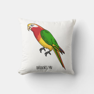 Coussin Cute happy parrot