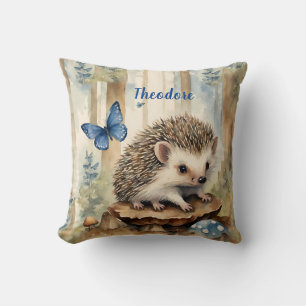 Coussin Cute Hedgehog Boys Personnalisé