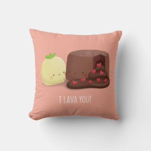 Coussin Cute I Lava Vous Alimenter Puns Couple Jeu Oreille