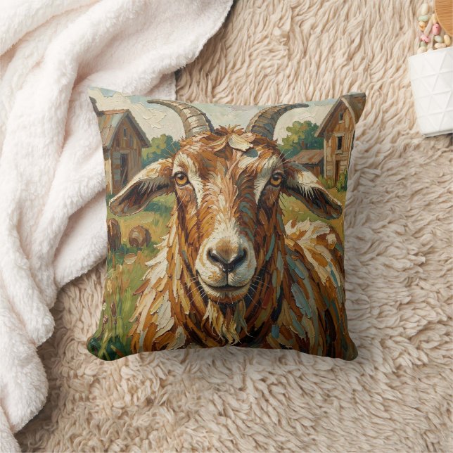 Coussin Cute Impastos Farm Animal Goat   (Couverture)
