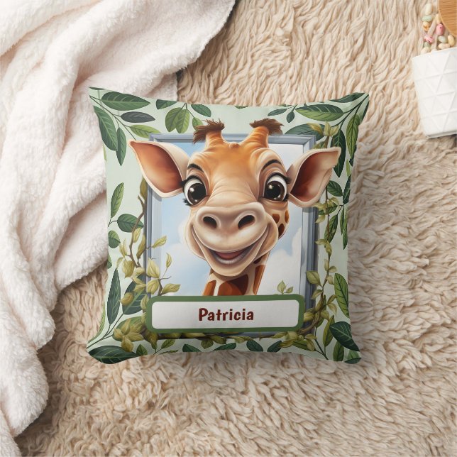 Coussin Cute Jungle Giraffe kids unisex  (Couverture)