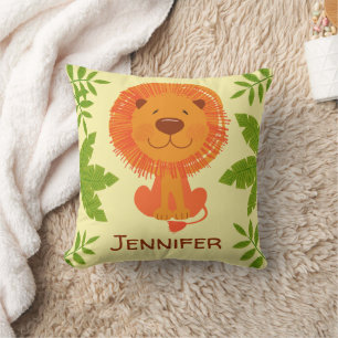 Coussin Cute Jungle Safari Lion Baby Nursery