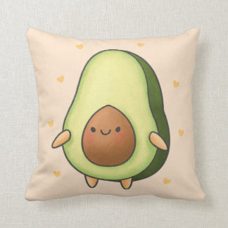 Coussin Cute Kawaii Avocado